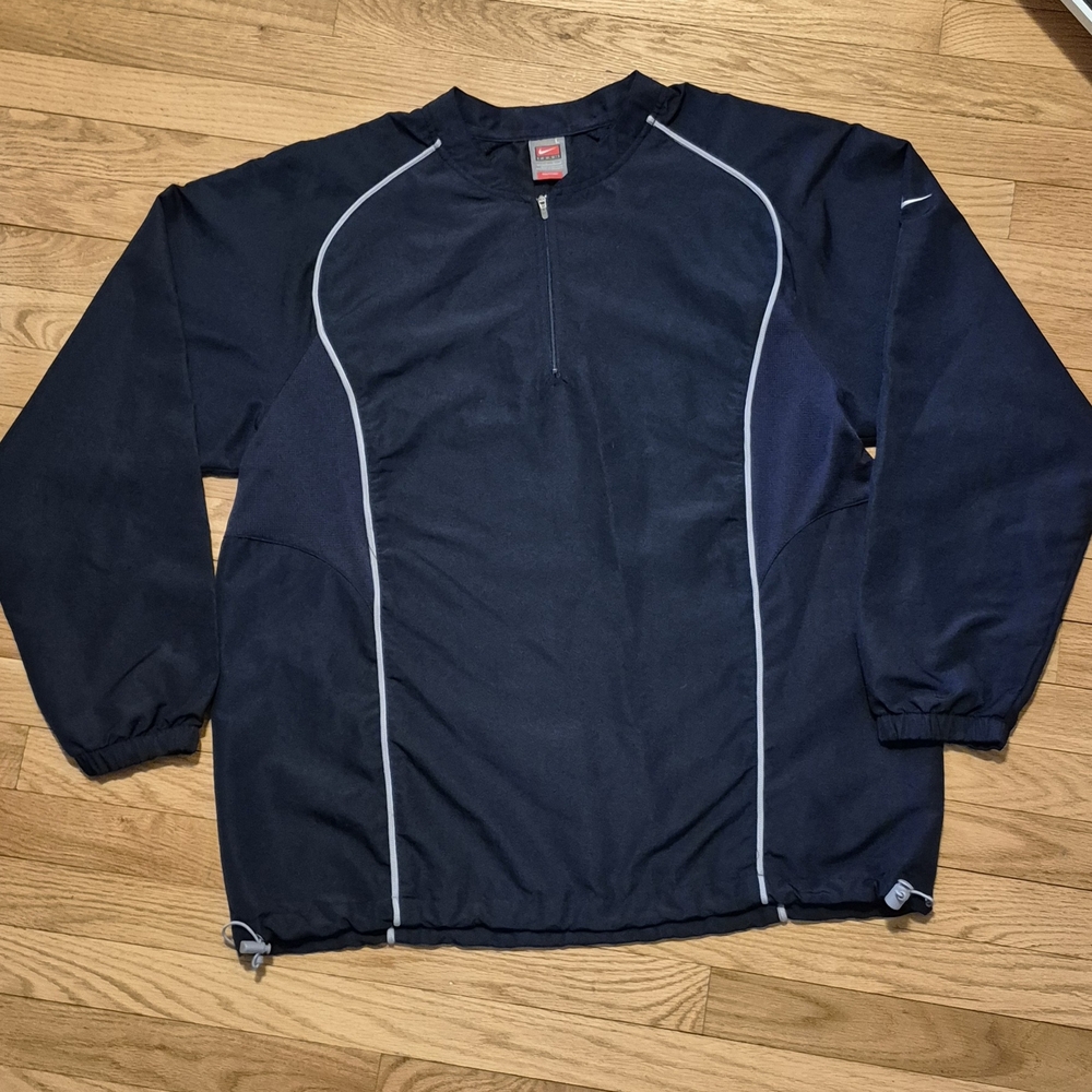 Nike Men's L Navy Blue Windbreaker Pullover Jacket